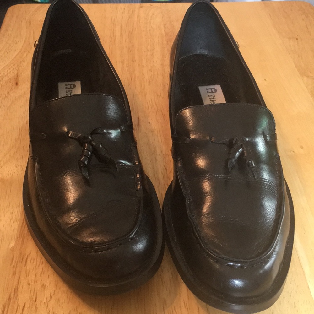 Aigner Black Dress Loafers
